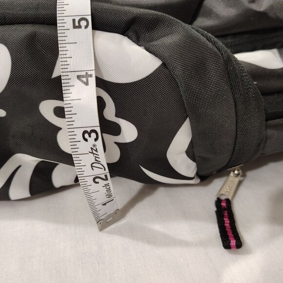 EastSport Black White Floral Backpack Multiple Compartments Adjustable Straps - Picture 14 of 16